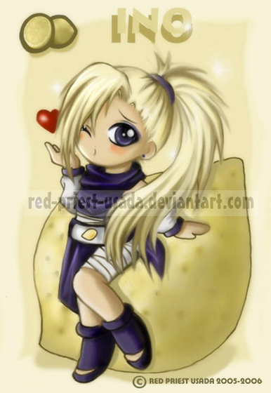 Chibi Fruit Ninja Ino by Red Priest Usada