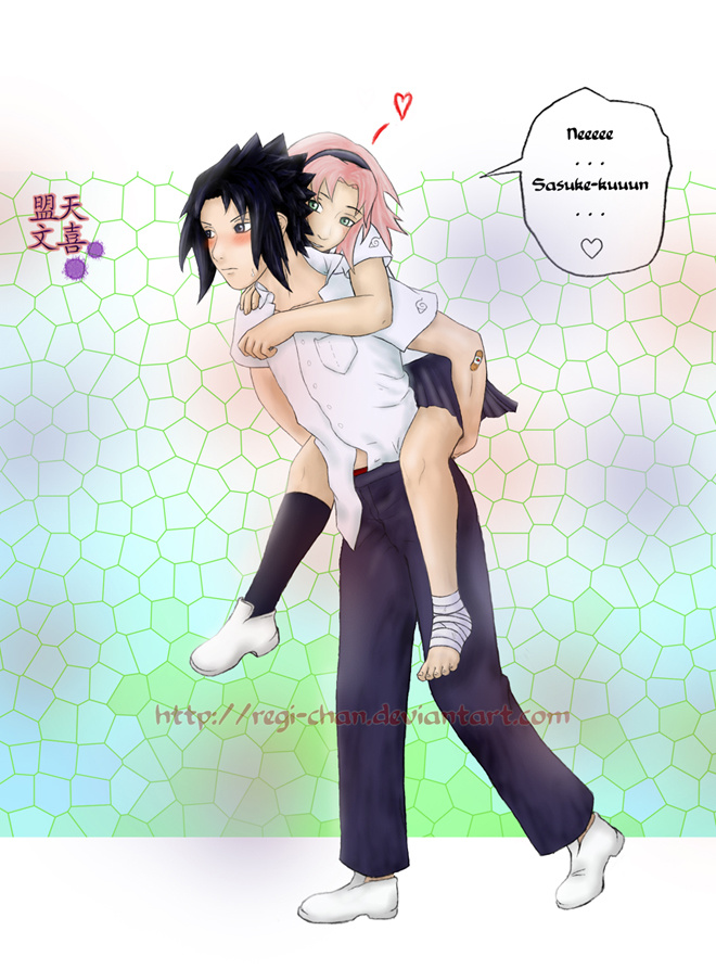 hold me   Sasusaku by Regi chan