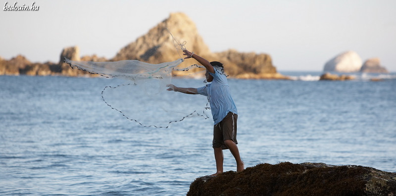 Fishing the rocks - Mazunte, Mexico, 2007