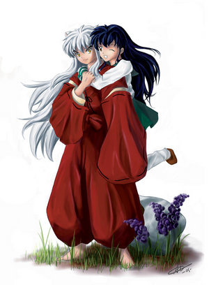 Inuyasha and Kagome by alicia lee