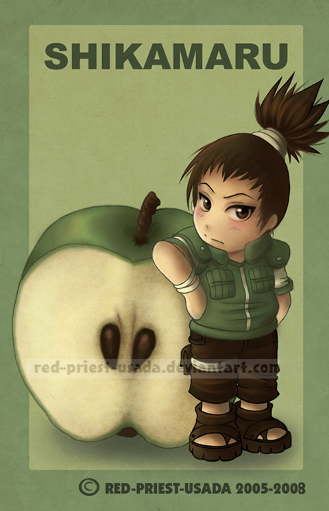 Chibi Fruit Ninja Shikamaru by Red Priest Usada