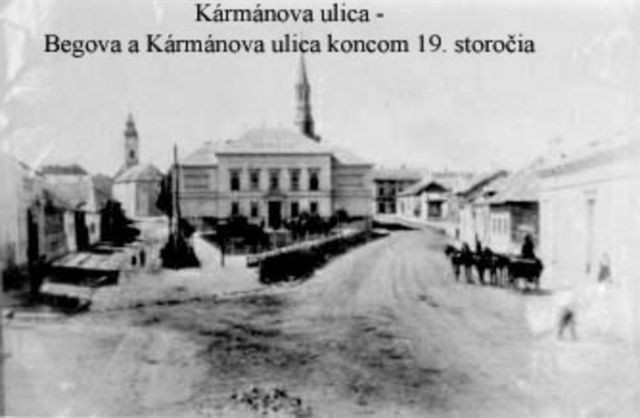 Kármánova ulica - Begova a Kármánova ulica koncom 19. storoèia