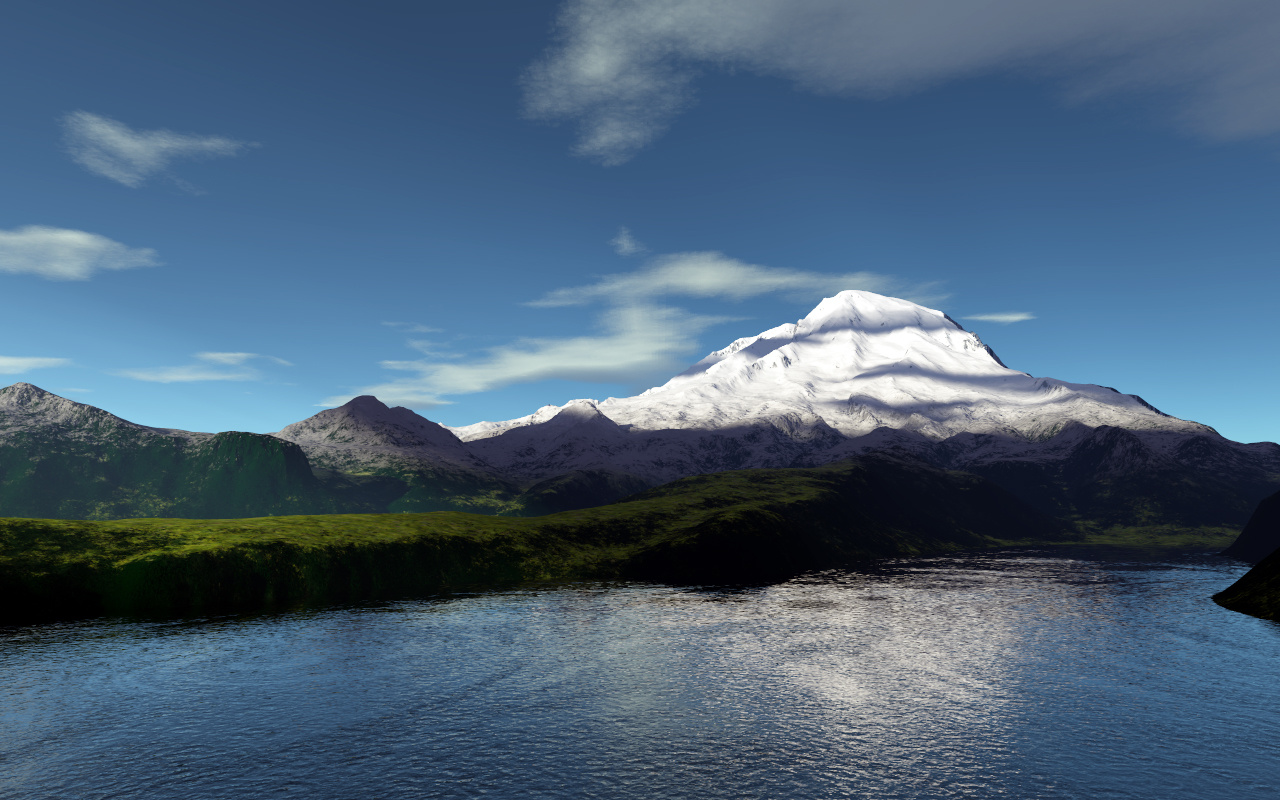 terragen Mount Rainer