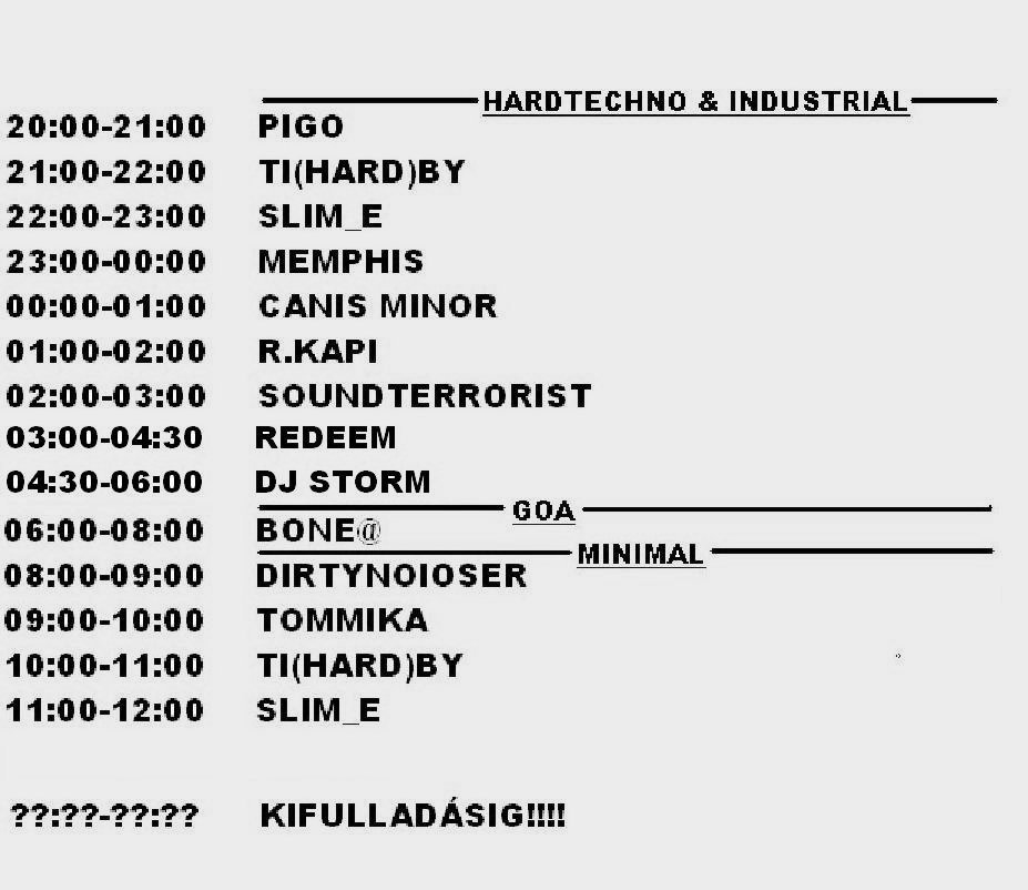 EEMF LINE UP 2 fekete fehér