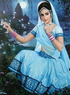 Indian women paintings 4