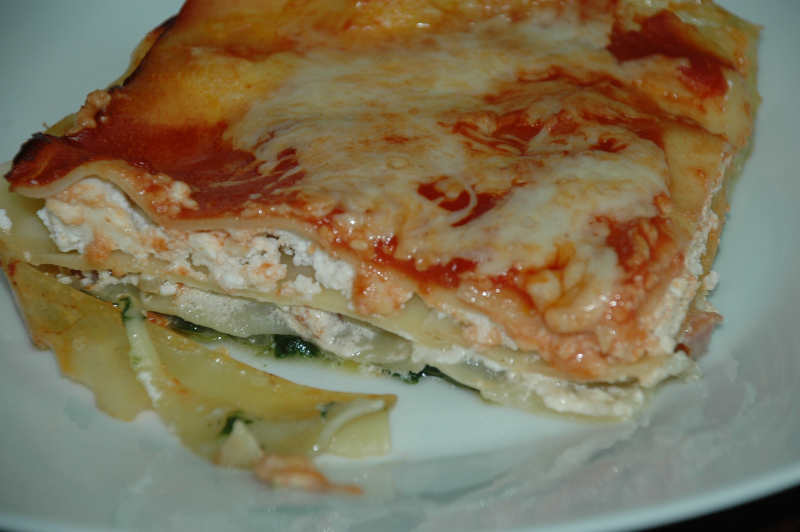 spenótos lasagna