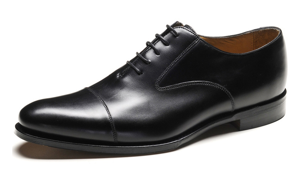 loake shoes dorchester goodyear welted cap toe black 0 crop
