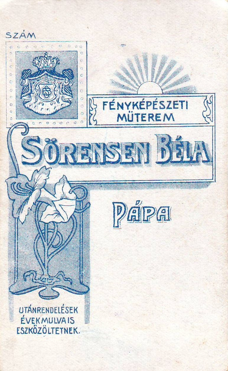 Sörensen Béla, Pápa 1