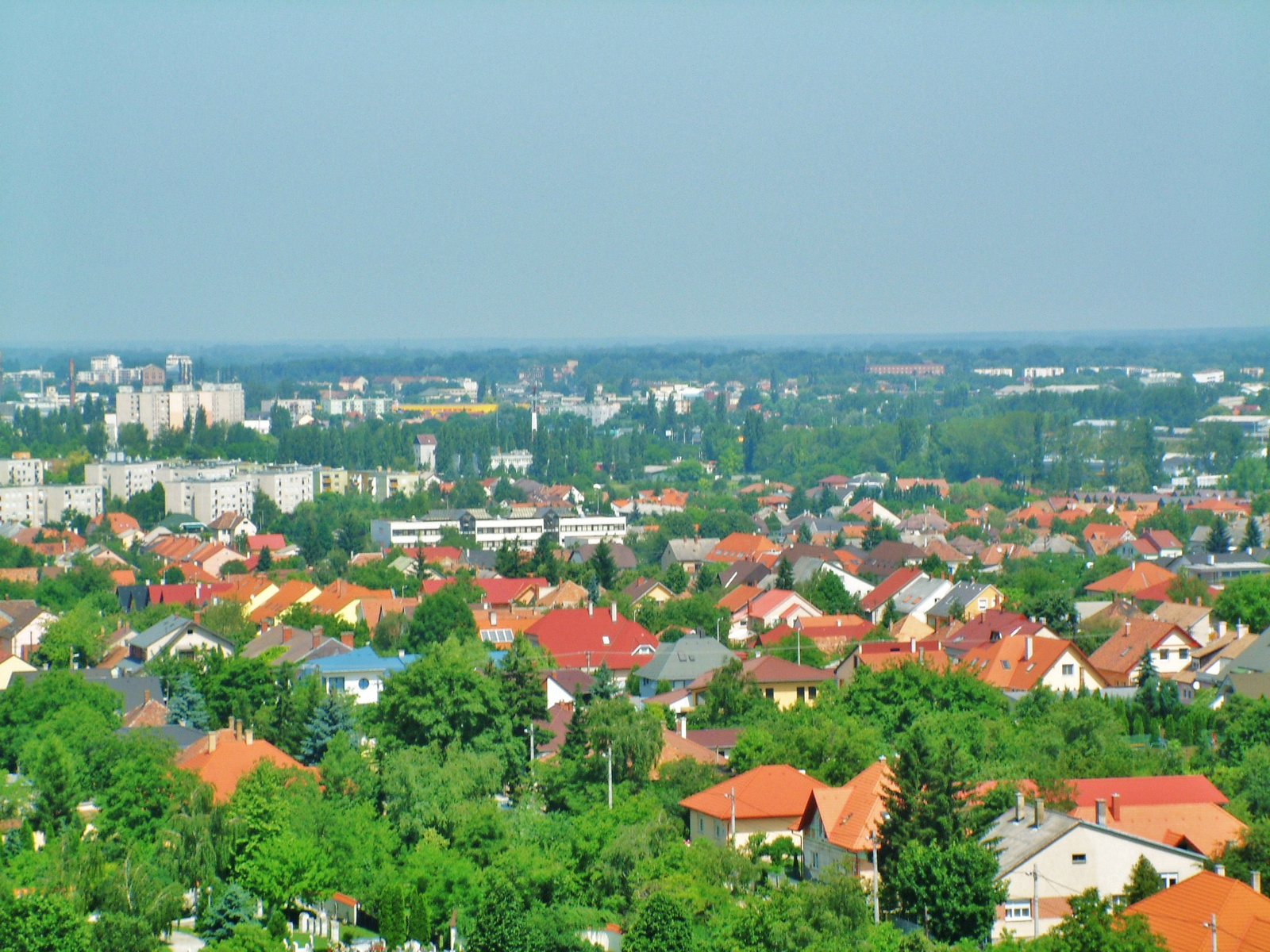 Igy néz kilát kép  Győrről a Víztorony tetején! 003