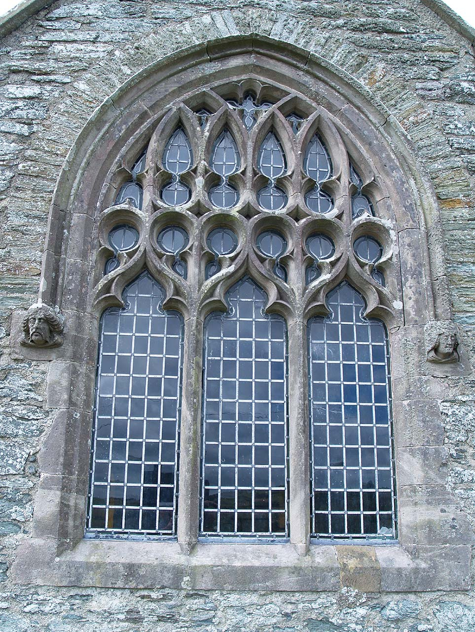 Anglesey, Llanfwrog, St Mwrog's Church, Early Church Window