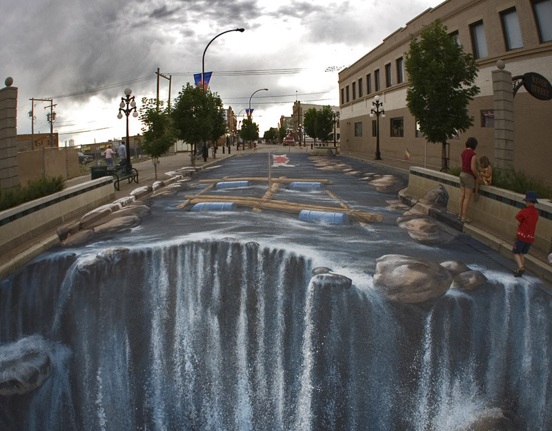 3d-chalk-art-waterfall-parking-lot-edgar-mueller