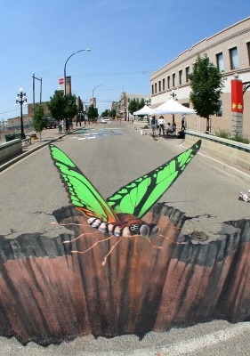 normal sidewalk art