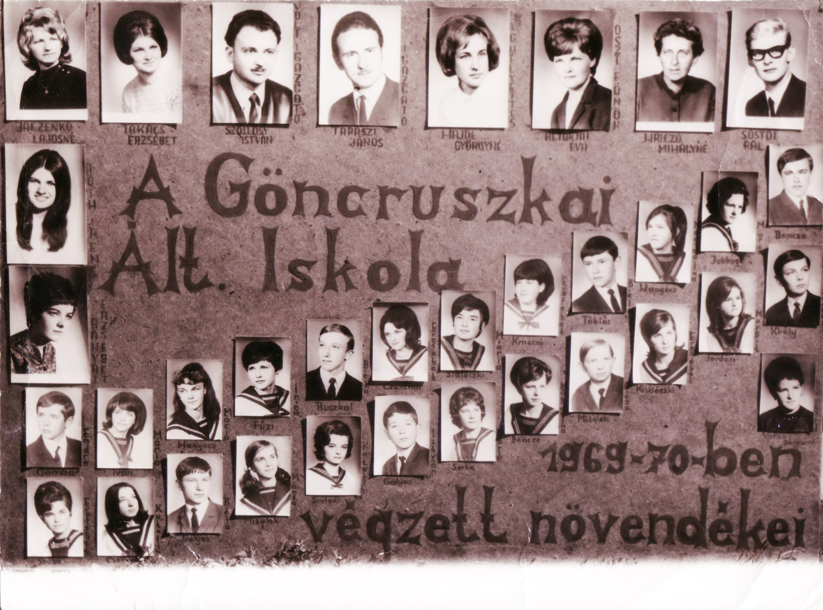 Általános Iskola Göncruszka 1970.