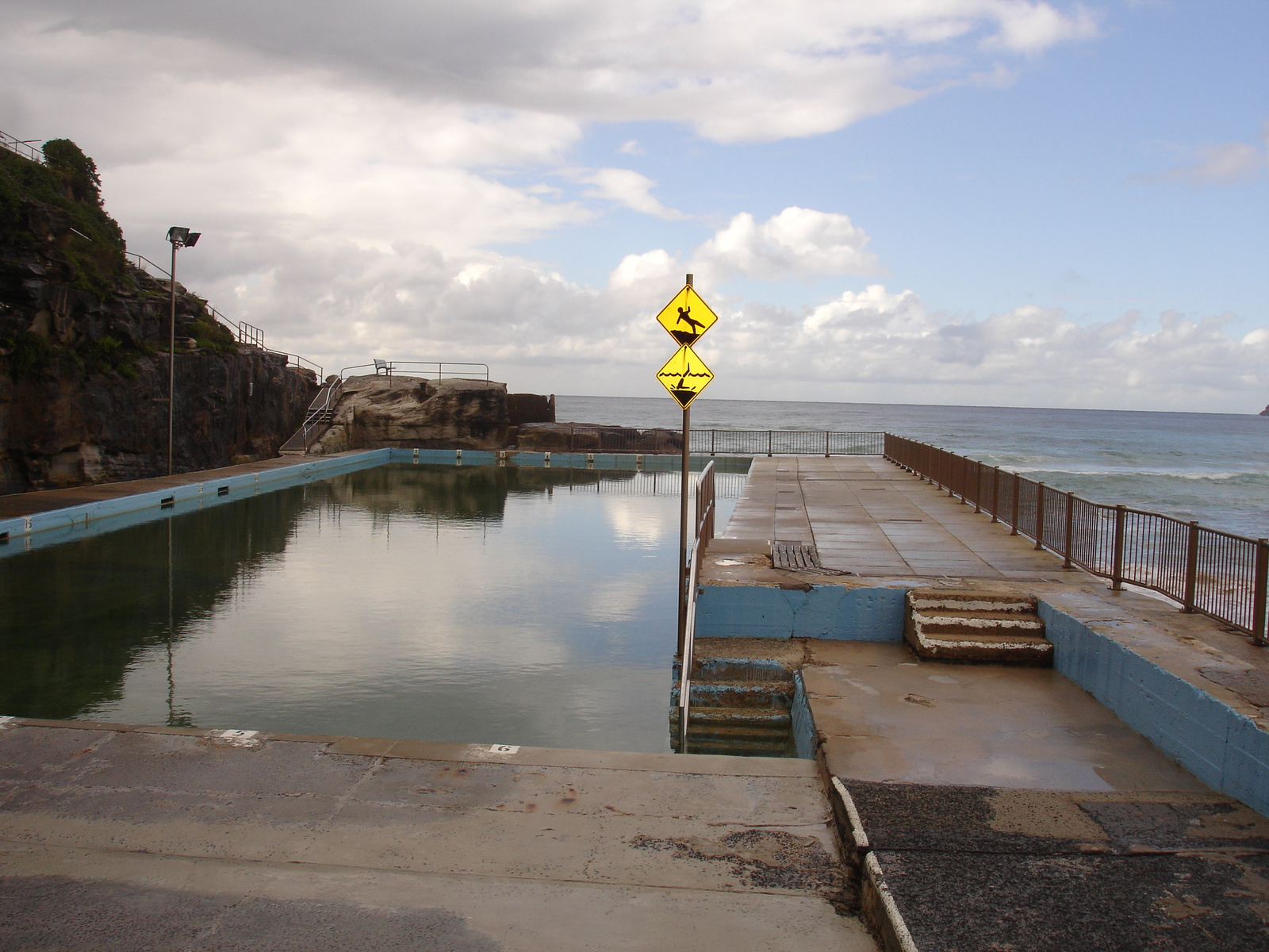 swimmingpool in the beach