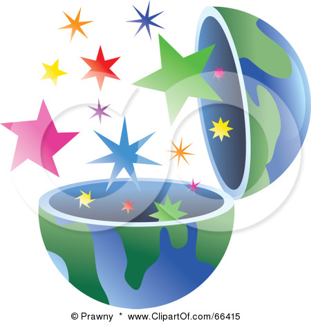 66415-Royalty-Free-RF-Clipart-Illustration-Of-An-Open-Globe-With