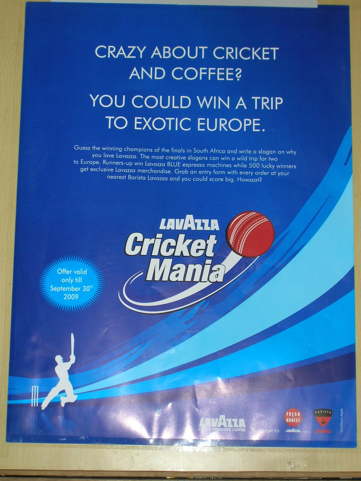 For anybody interested in winning a trip to exotic Europe