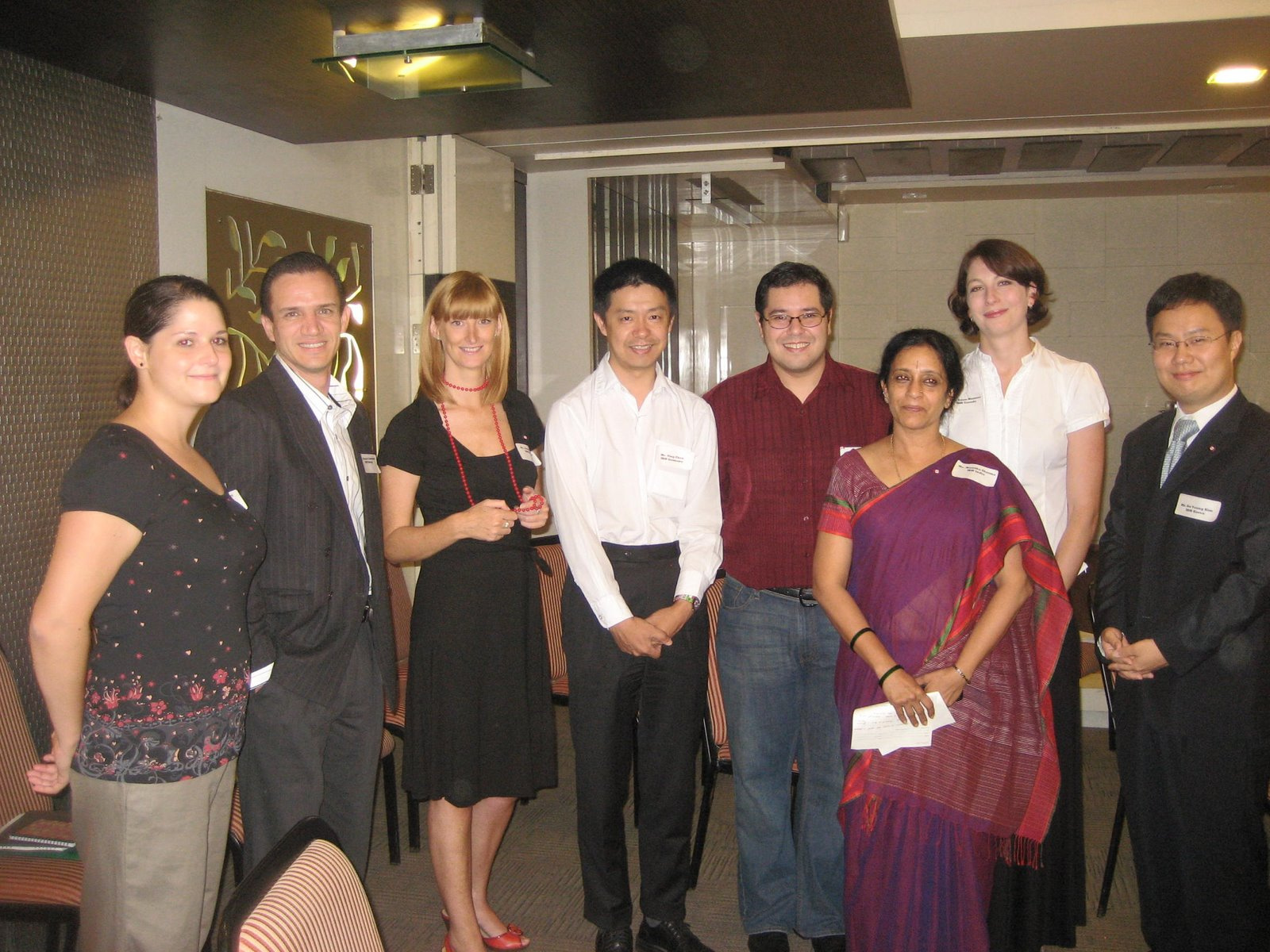 group photo at meeting in the hotel