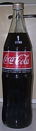 Coca 1L - szlav bottle - Hungarian cap