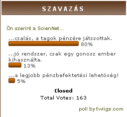 sciennet szavazas