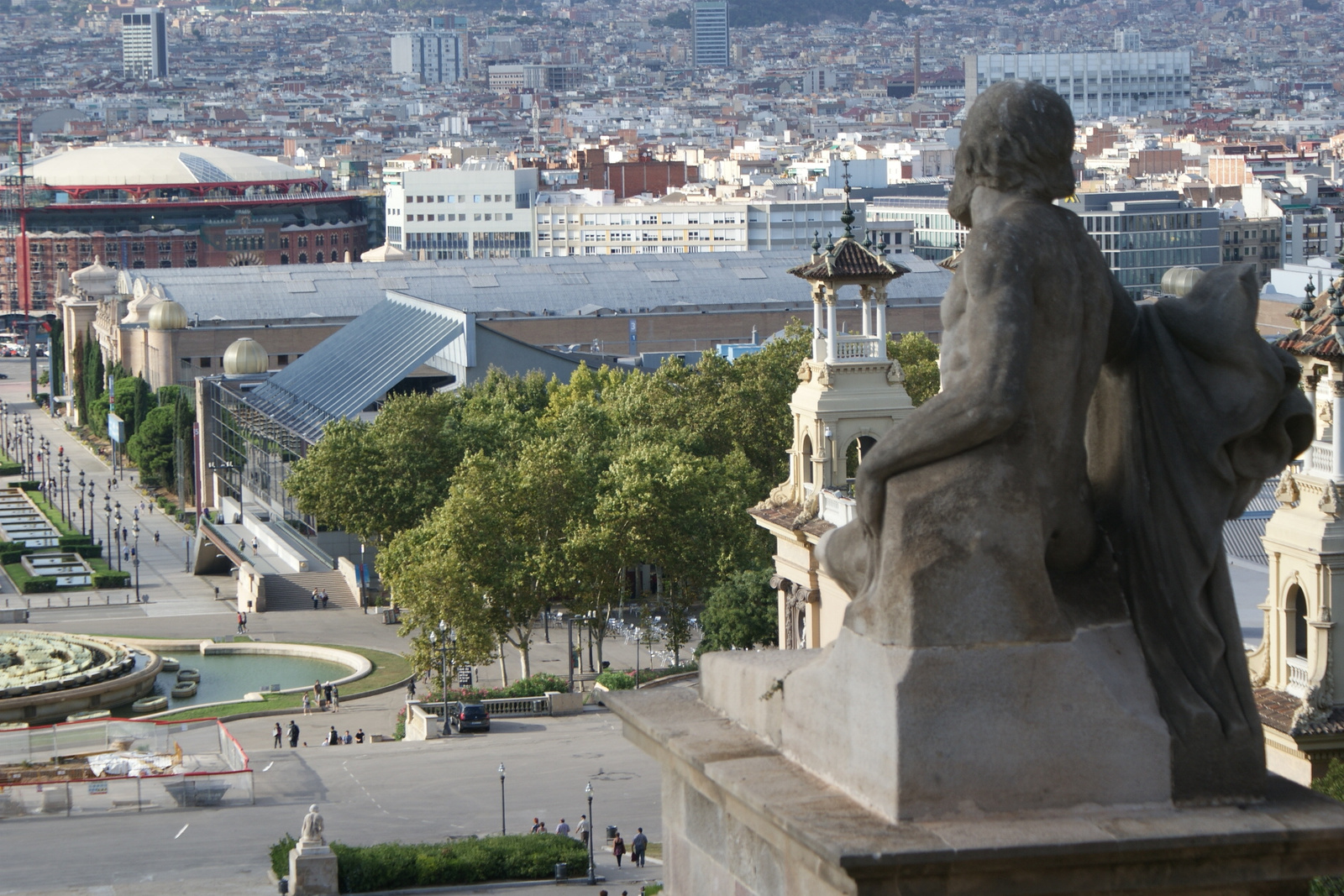 Palau Nacional terasza 2 Montjuic Barcelona