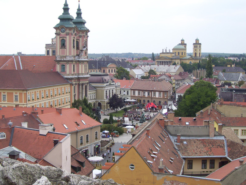 Kilátás a várból (Eger)