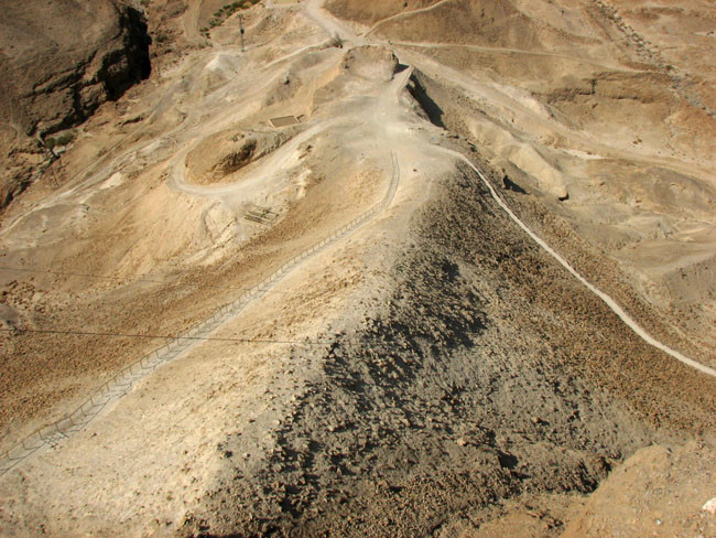 masada ostromrámpa