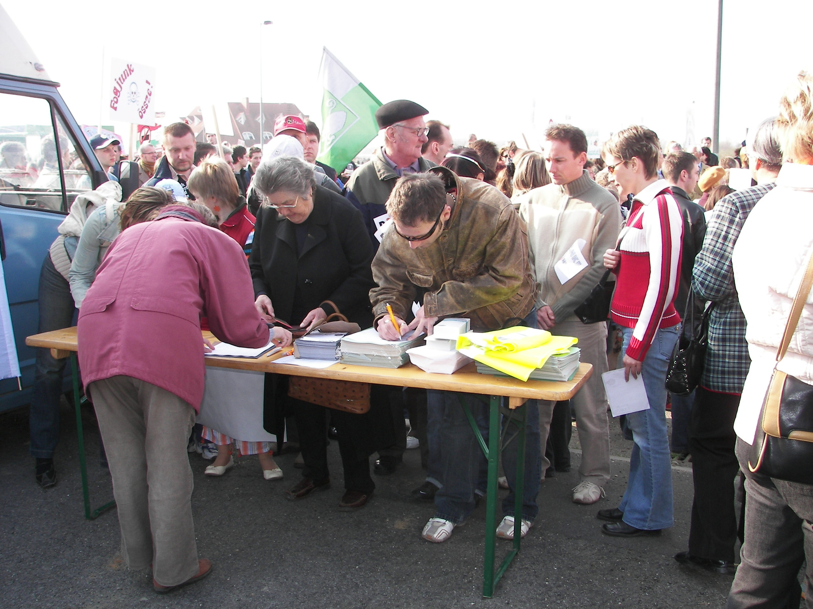 2007 03 17 Demonstráció a határon