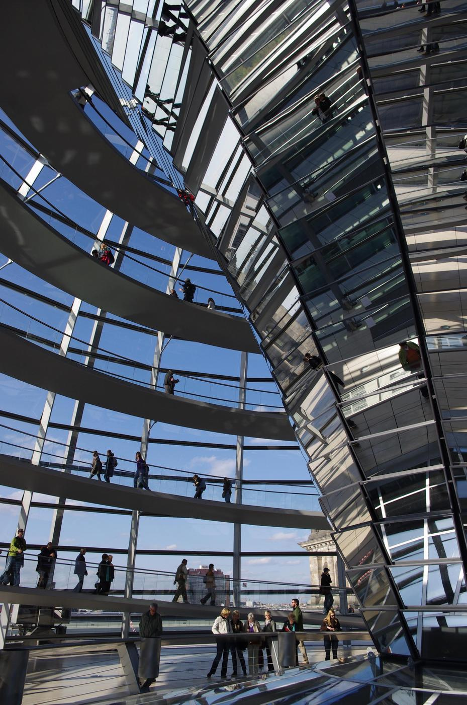 A Reichstag kupolájában