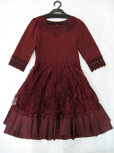 90924B-39  PRADA RED COTTON JERESY DRESS SIZE 2 4 6 PRICE USD49