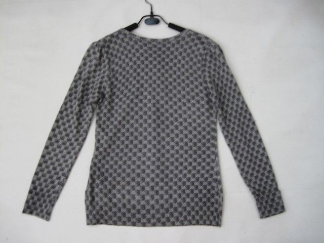 90804A-47 GUCCI GREY CASHMERE JERSEY TOP SIZE 2 4 6(BACK) PRICE 