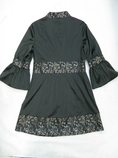 91011A-01   GUCCI  BLACK COTTON DRESS SIZE 2 4 6 PRICE USD44.