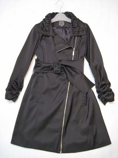 90722A-32 CK BLACK POLYESTER DUSTCOAT SIZE 2 4 6 PRICE USD 45[1]