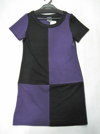 90723C-16A CK PURPLE COTTON JERSEY&COTTON DRESS SIZE 2 4 6 PRICE