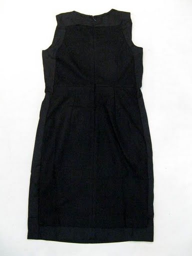 90729C-26  CK BLUE WOOL&COTTON DRESS SIZE 2 4 6(BACK)  PRICE USD