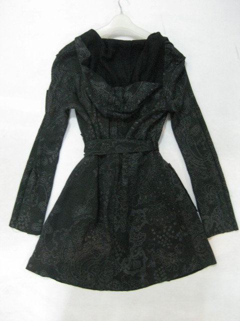 91017A-22 MOSCHINO BLACK WOOL DRESS SIZE OEN SIZE (FREE) (BACK) 