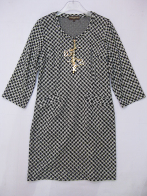 91010A-04A   LV GREY WOOLLEN KNITWEAR DRESS SIZE 2 4 6 PRICE USD