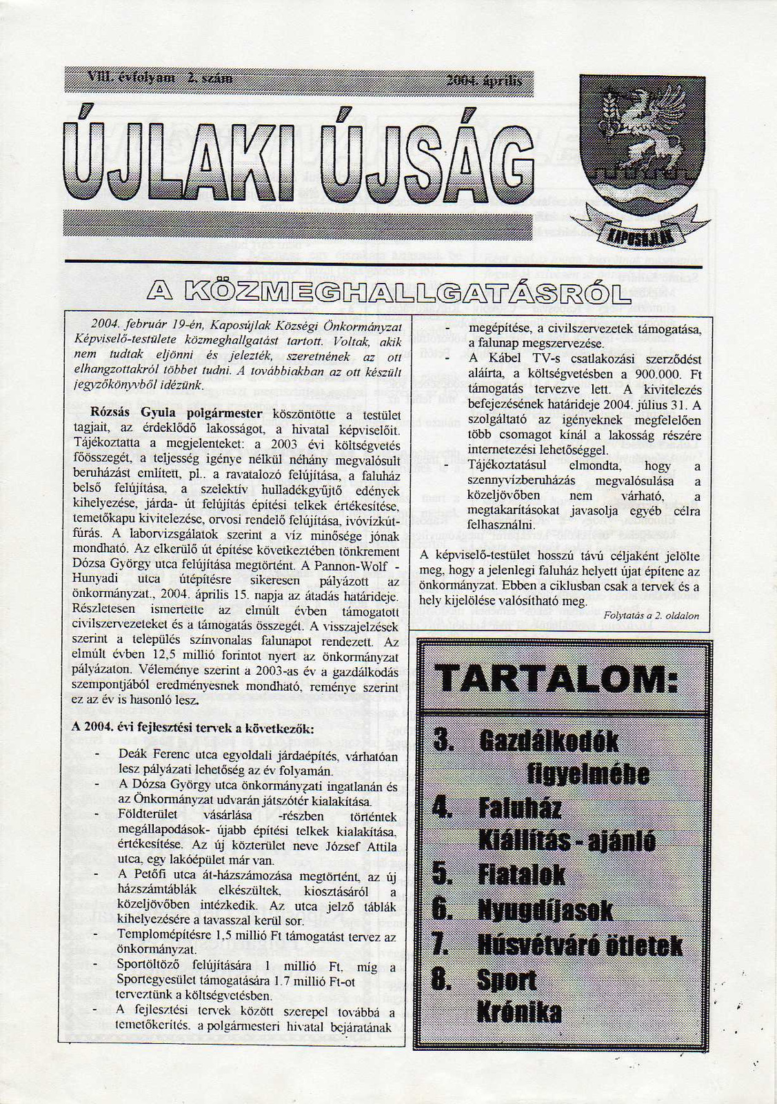 Újlaki Újság 2004 április001