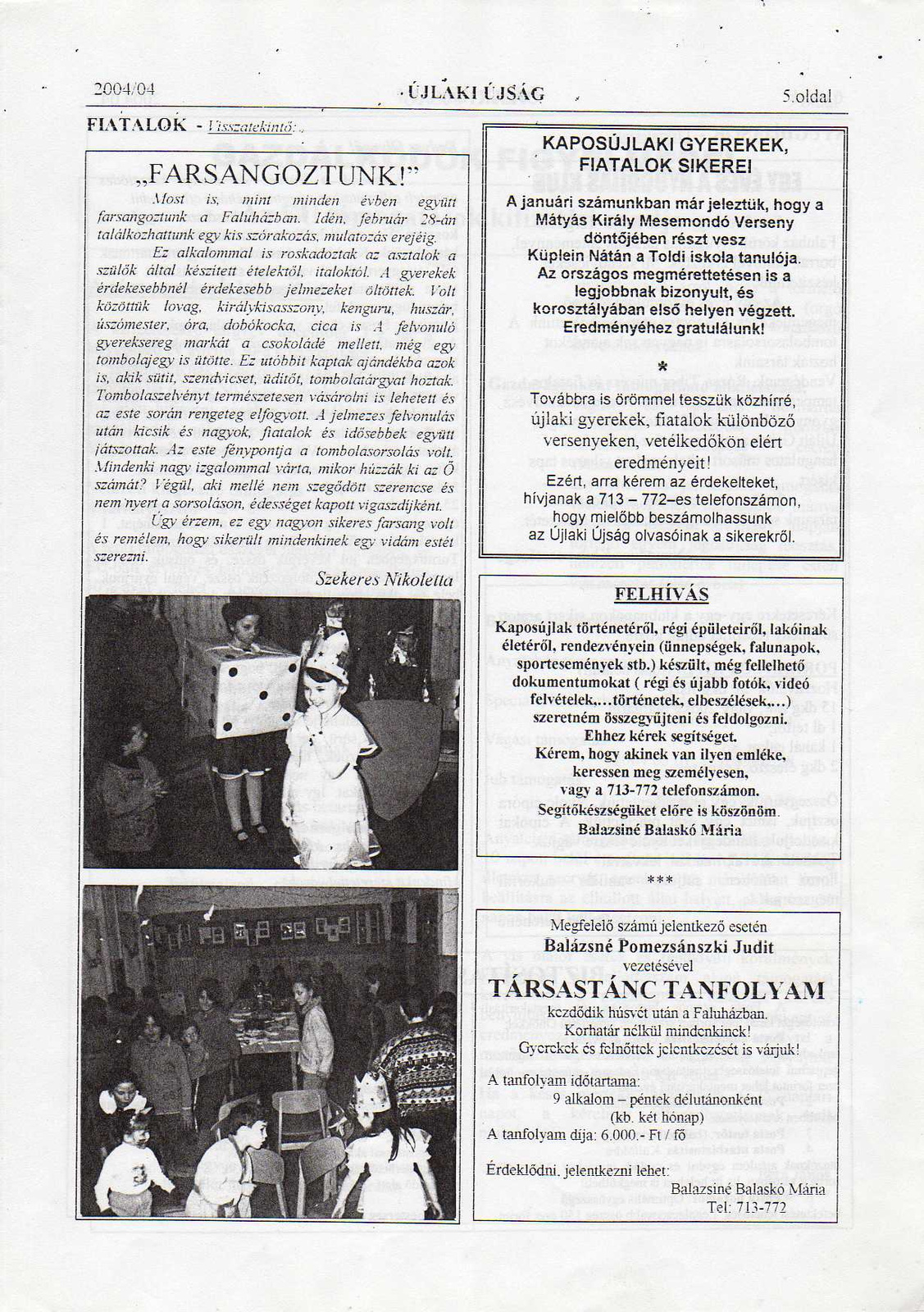 Újlaki Újság 2004 április005