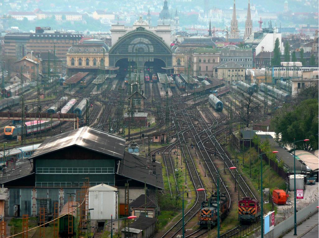 Budapest-Keleti pu. látképe