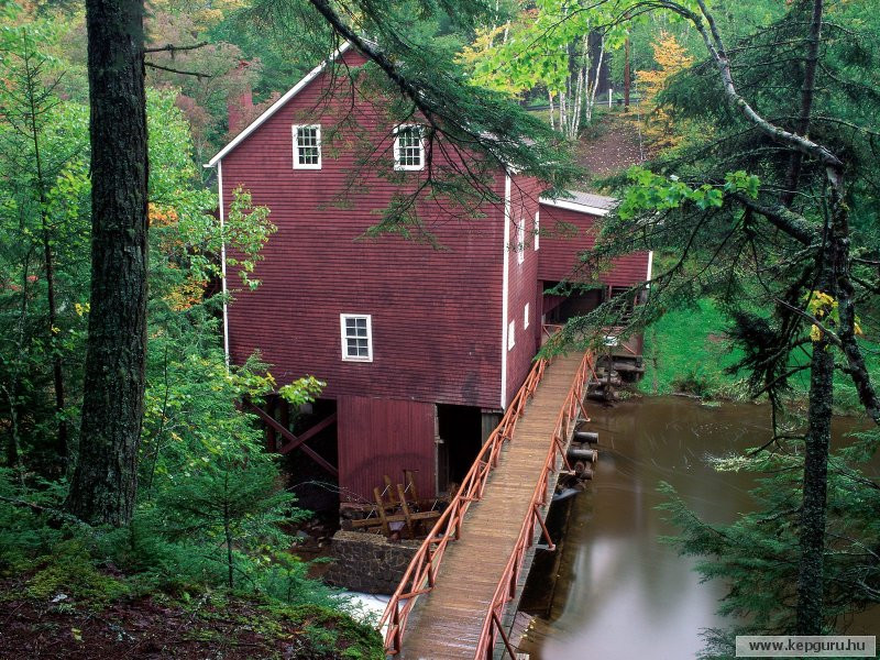 Balmoral Grist Mill M�zeum-Balmoral Mills-�j-Sk�cia-Kanada