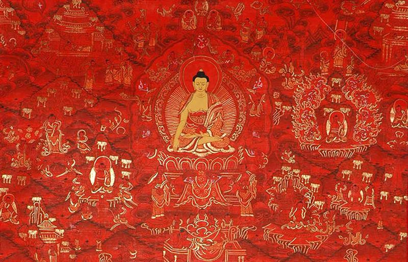 buddha shakyamuni seated in sixornament throne tp55 (Medium)