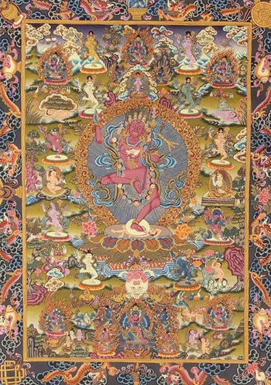 vajrayogini with wrathful guardians and great adepts tr37 (Mediu