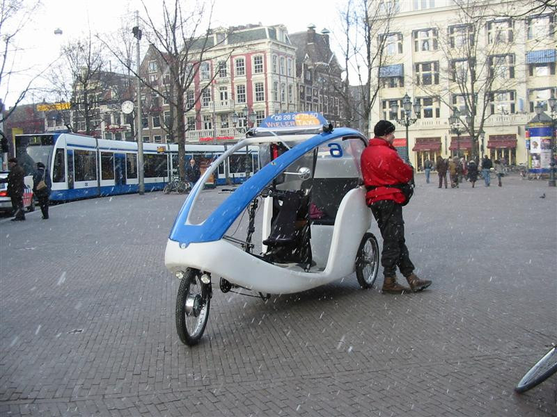 Bicycle taxi Amsterdam february 2005 (Medium)