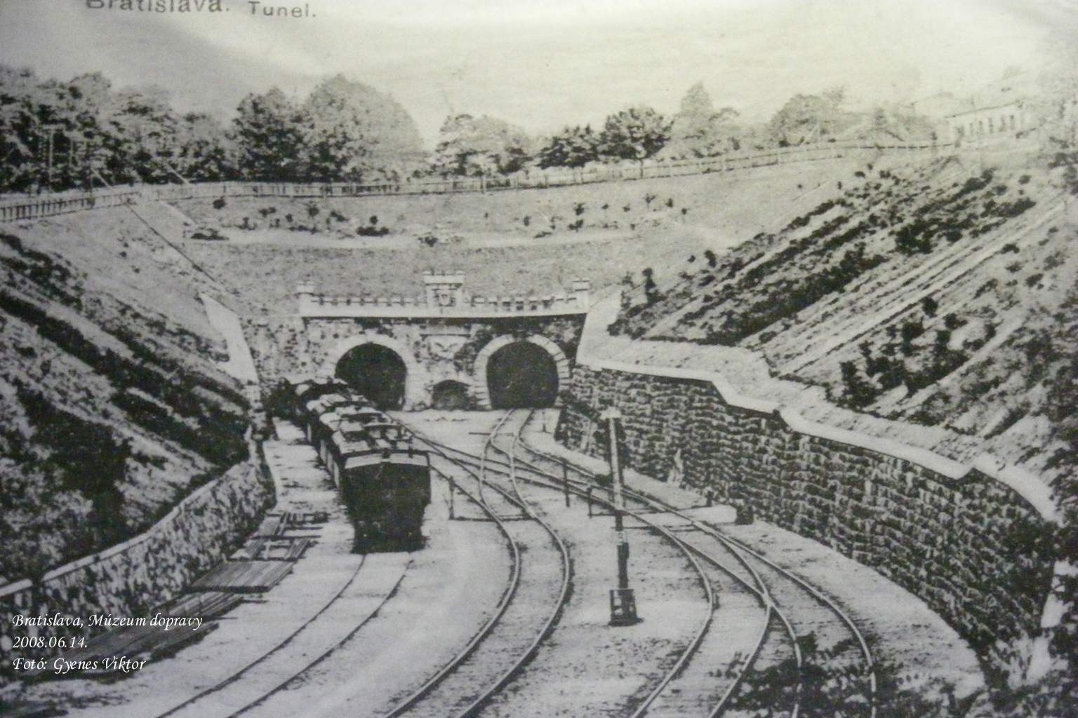 Pozsonyi vasúti alagút építése